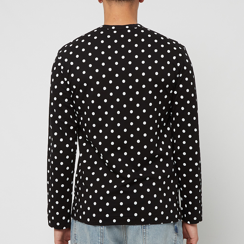 Buy Comme des Garcons Play Black Polka Dot Longsleeve in black