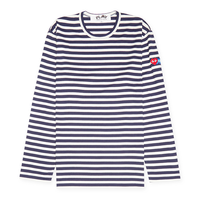 Buy Comme des Garcons Play x The Artist Invader Striped Longsleeve