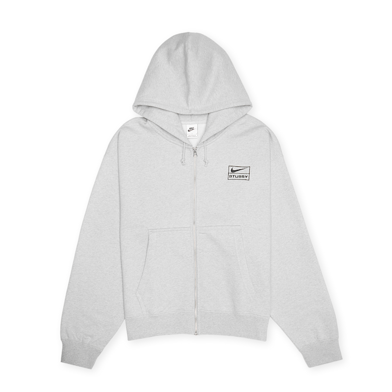 Buy Nike x Stüssy NRG Fleece Hoodie Jacket in grey | FJ9181-050 at