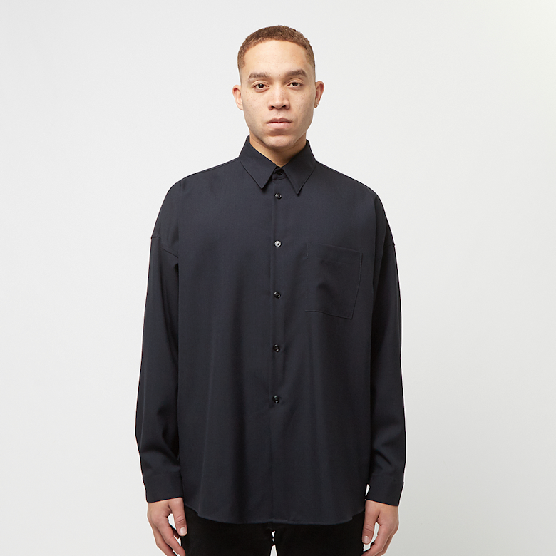 Buy Marni Wool Shirt in blublack | CUMU0061A3-TW839-00B99 | solebox