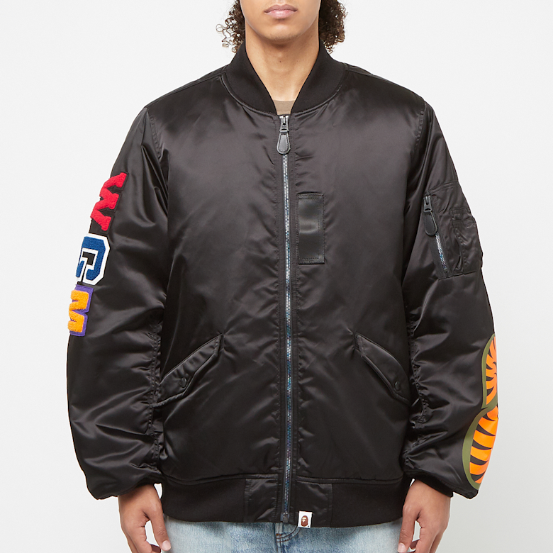 Buy A Bathing Ape Shark MA-1 in black | 001HJK301001MBLK | solebox