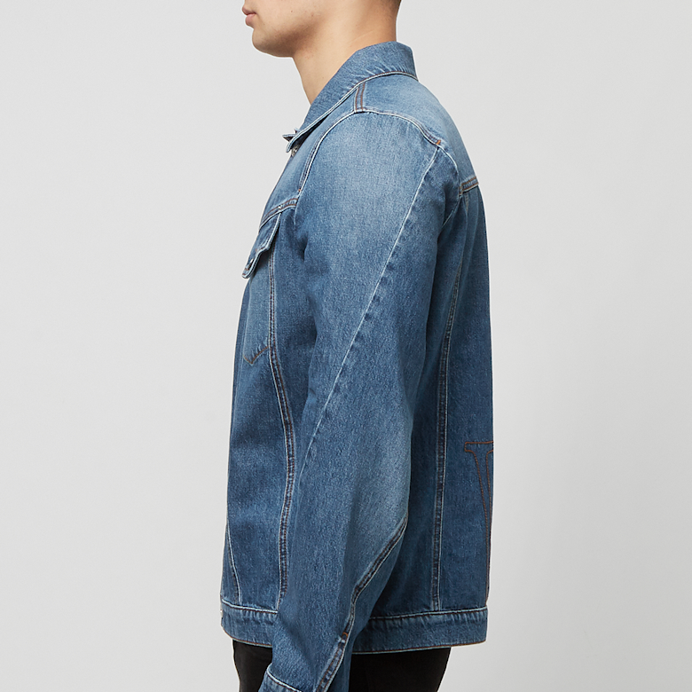Buy J. W. Anderson Twisted Denim Jacket in blue | DJ0029-PG1164