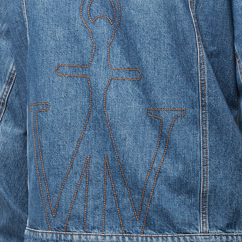 Buy J. W. Anderson Twisted Denim Jacket in blue | DJ0029-PG1164