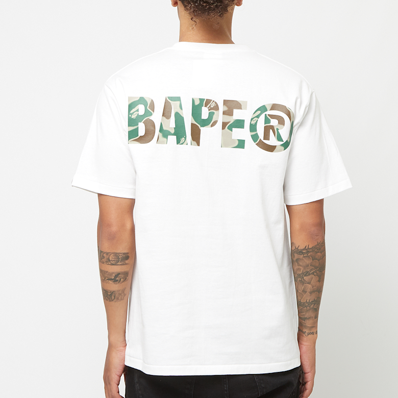 Kaufe A Bathing Ape Liquid Camo Small Ape Face T-Shirt in weiß