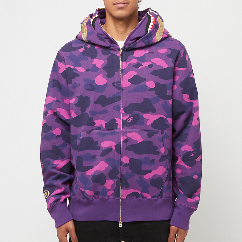 Buy A Bathing Ape Color Camo Double Shark Full Zip Hoodie in