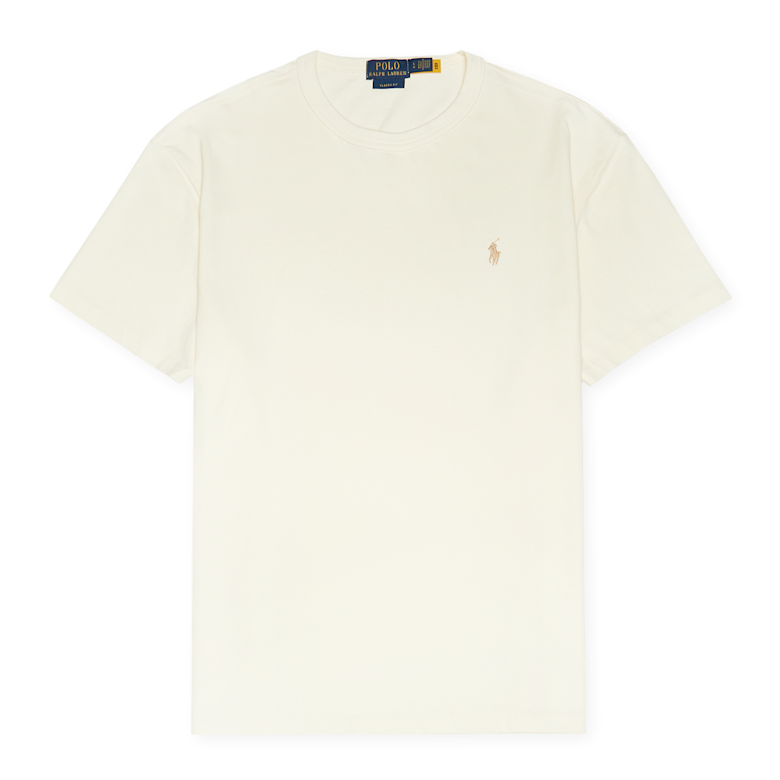 メンズウェア CLUBHOUSE RibbedHem polo Ivory Buy Polo Ralph Lauren T-Shirt Clubhouse in beige | 710916698003