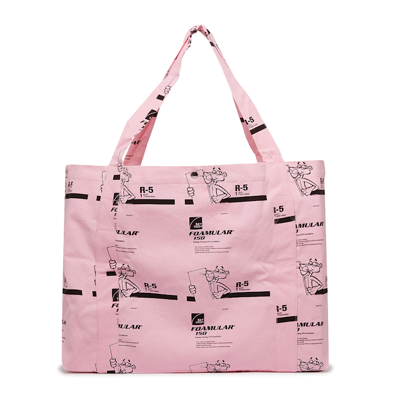 Buy Sky High Farm Insulation Print Tote Bag Woven in light pink 