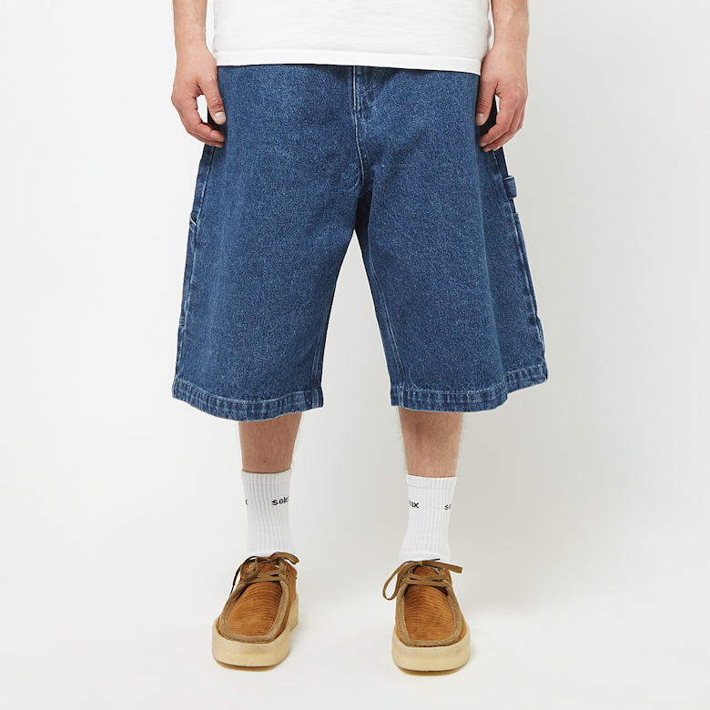 Buy Sky High Farm Perennial Logo Denim Shorts Woven in blue