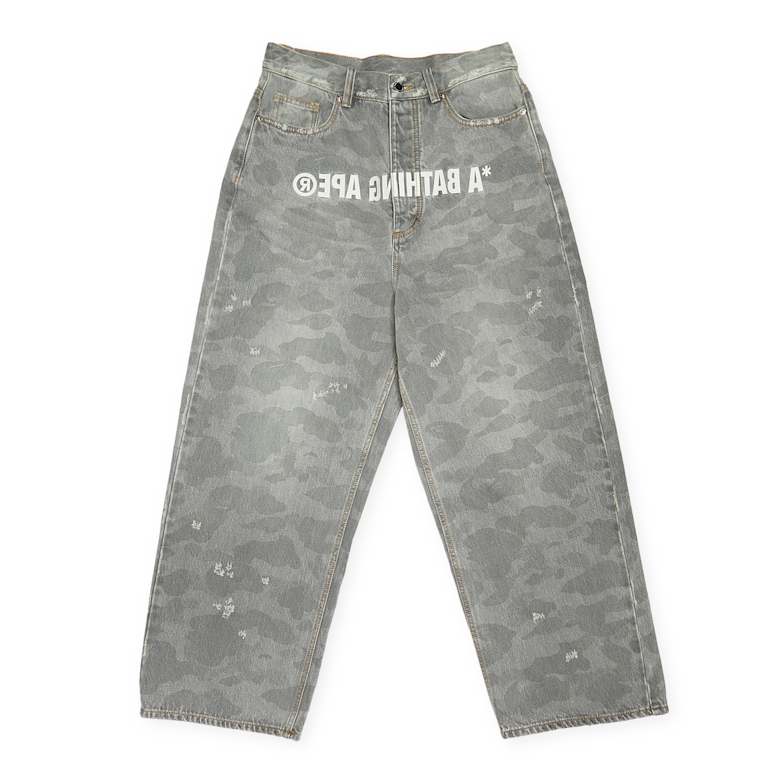 パンツ BAPE 1ST CAMO LOOSE FIT DENIM PANTS Buy A Bathing Ape 1St Camo Destroyed Loose Fit 12Oz Denim Pants in