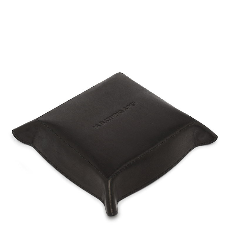 Buy A Bathing Ape Embossed Leather Tray M M in black