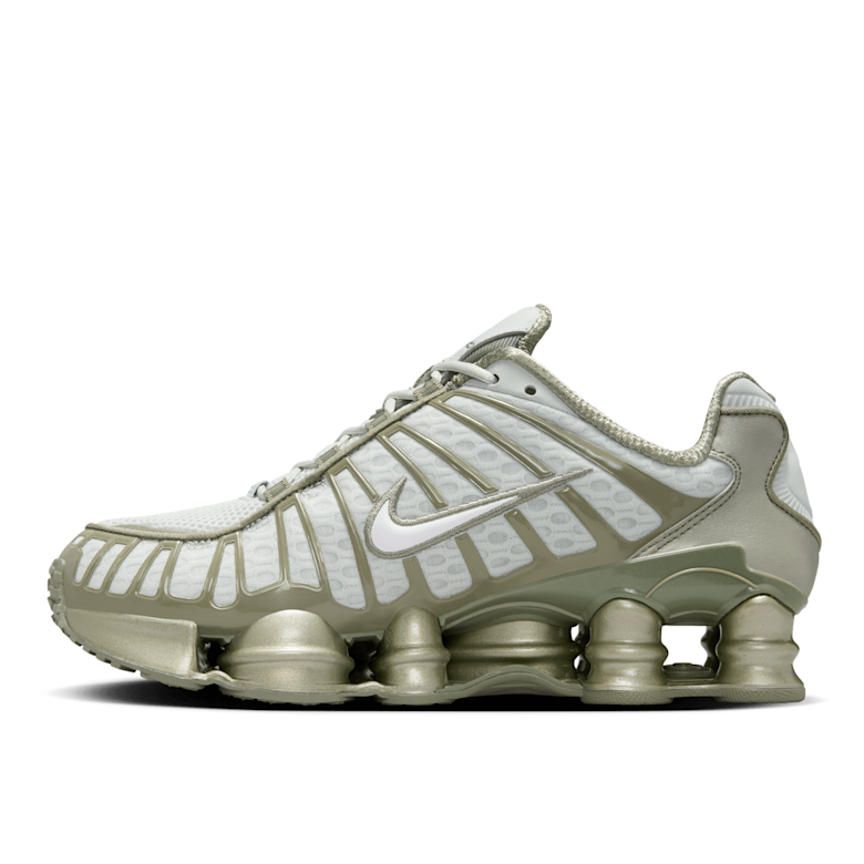 Buy Nike Shox TL in light silver/white-light army | AR3566-006