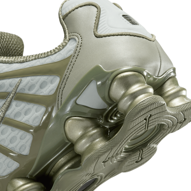 Buy Nike Shox TL in light silver/white-light army | AR3566-006