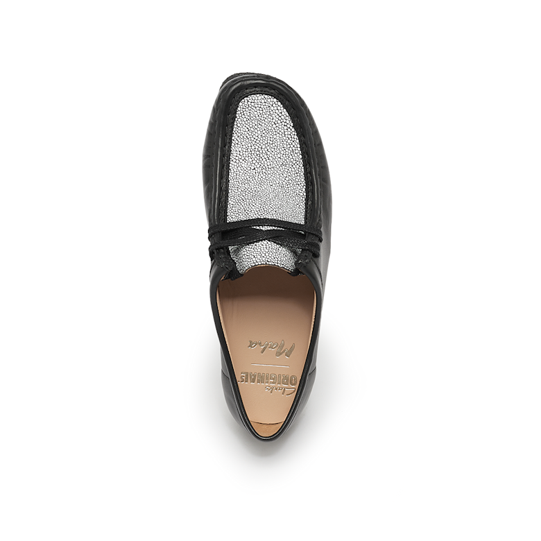 Buy Clarks Originals x Maha Wallabee in black | 26180300 | solebox
