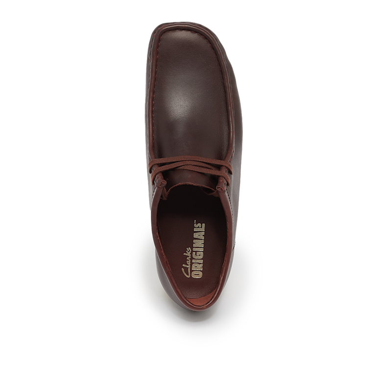 Buy Clarks Wallabee in deep red leather | 26179192 | solebox