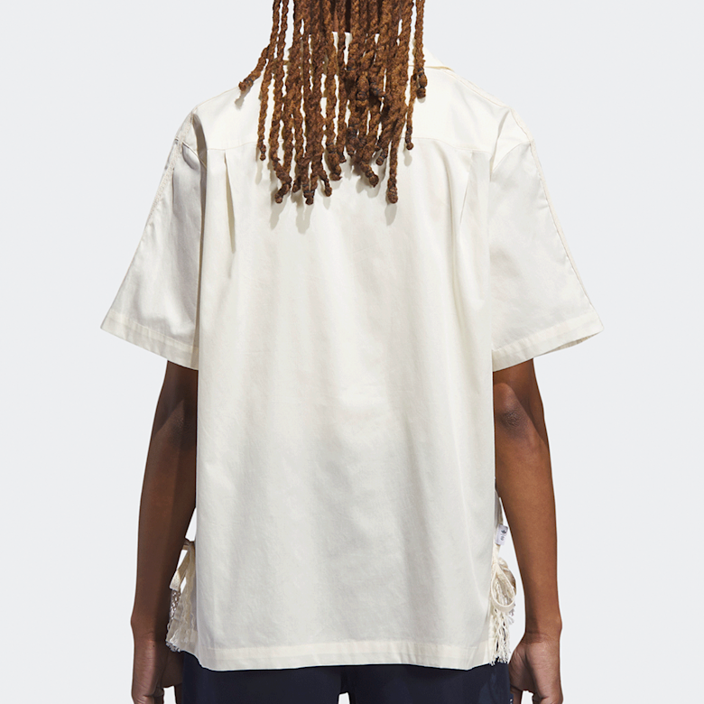 新品M ADIDAS X CLOT ボウリングシャツ ホワイトJP1599 adidas x Clot Bowling Shirt 'Cream White' JP1599