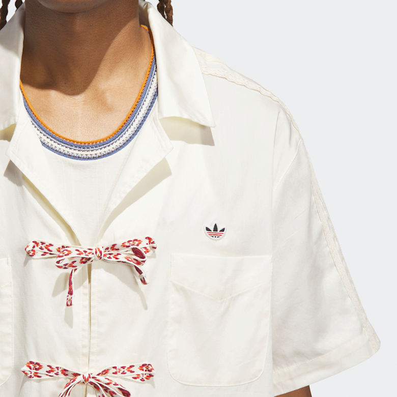 Buy adidas Originals x Clot Bowling Shirt in beige | JP1599 | solebox