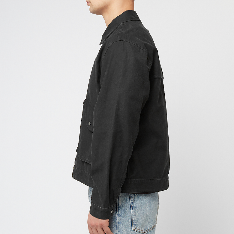 Buy thisisneverthat Washed Work Jacket in black | TN251WOWLS03-BLK