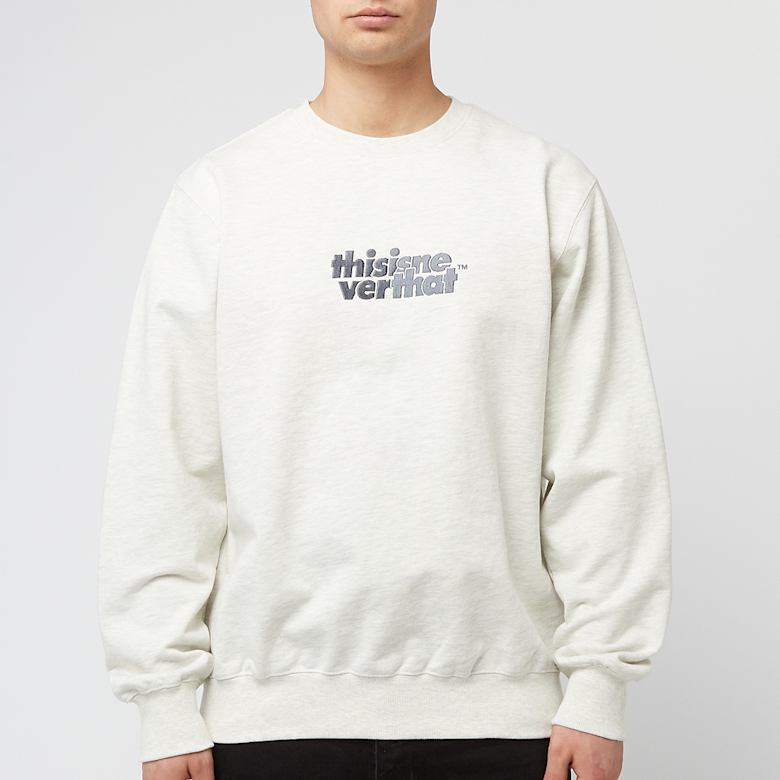 Buy thisisneverthat OL-Logo Crewneck in oatmeal | TN251TSWCW01-OAT