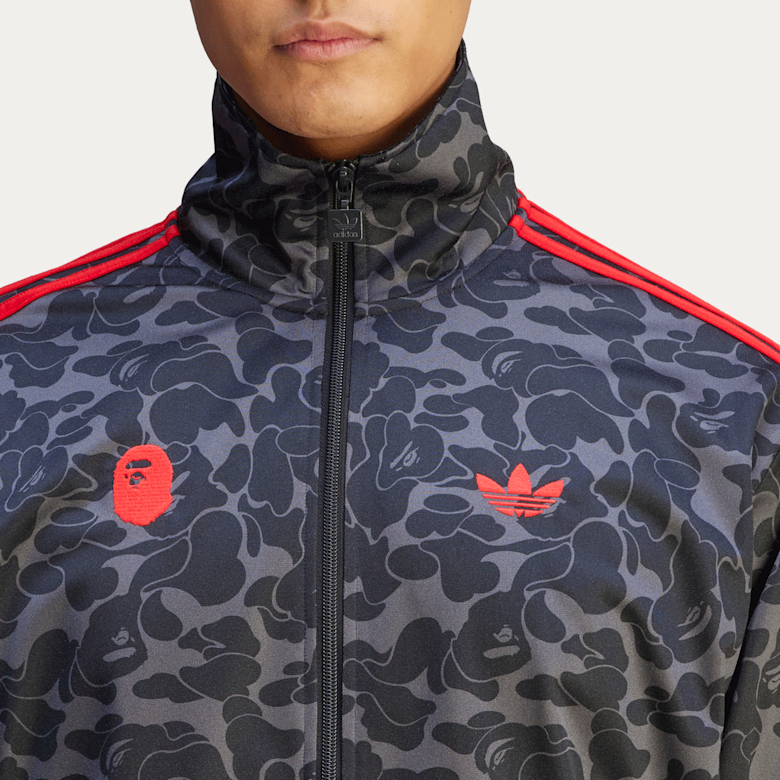 Buy adidas Originals x A Bathing Ape Firebird Tracktop in schwarz