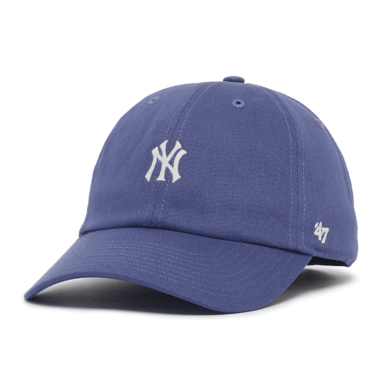 47 Brand Adjustable Cap - NY Yankees Purple Washed Cotton Baseball Hat (Relaxed Fit) - View #13
