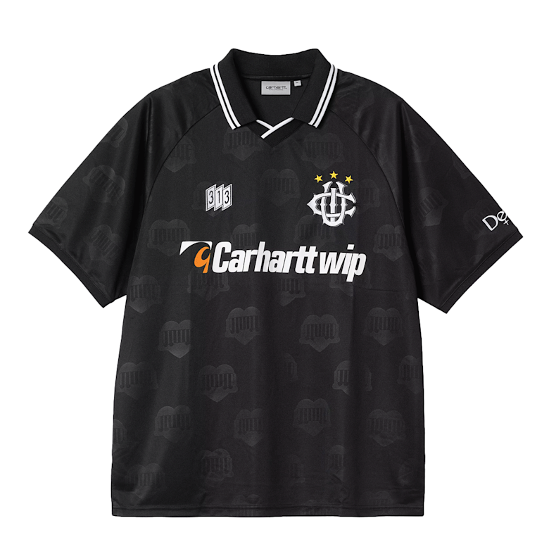 Buy Carhartt WIP Hartt's Football T-Shirt in heart train jacquard