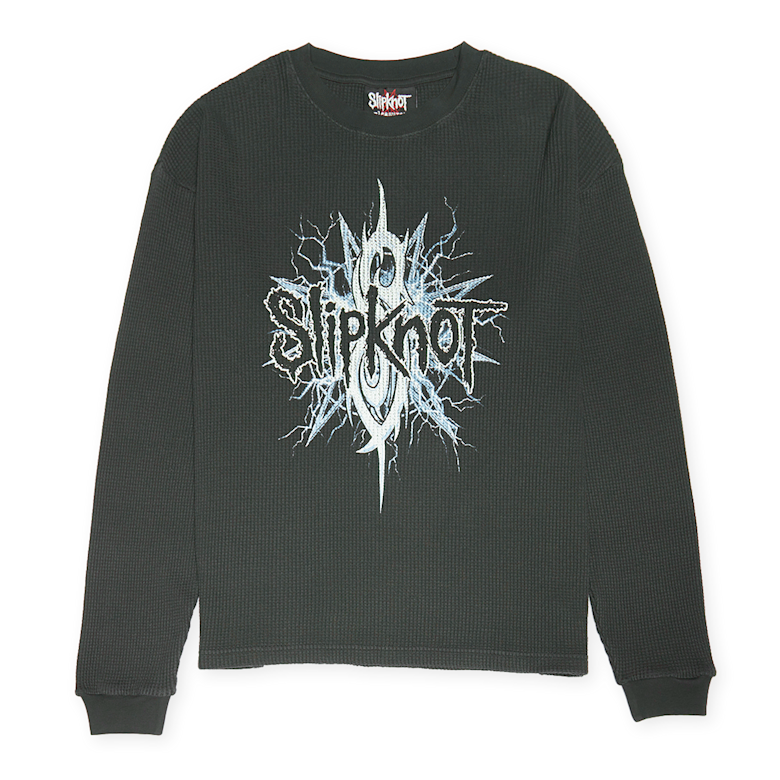 Slipknot ロンT Lサイズ Buy Pleasures x Slipknot Spit Thermal Long Sleeve in faded black