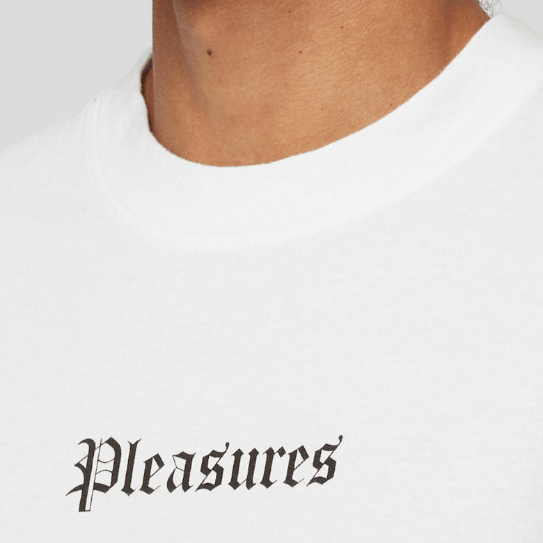 Buy Pleasures Burn Again T-Shirt in white | P25SP056-WHITE | solebox