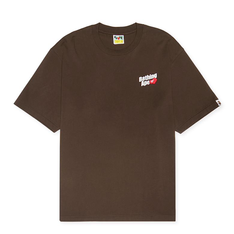 Buy A Bathing Ape Logo Relaxed Fit Tee in brown | 001TEL301302MBRW