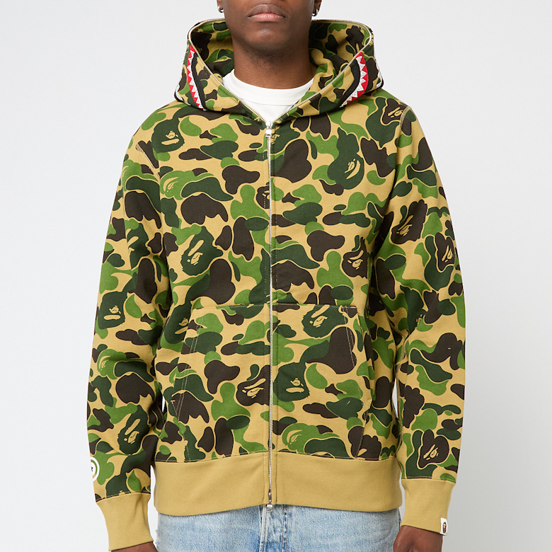 Buy A Bathing Ape ABC Camo Crystal Stone Shark Full Zip Hoodie in