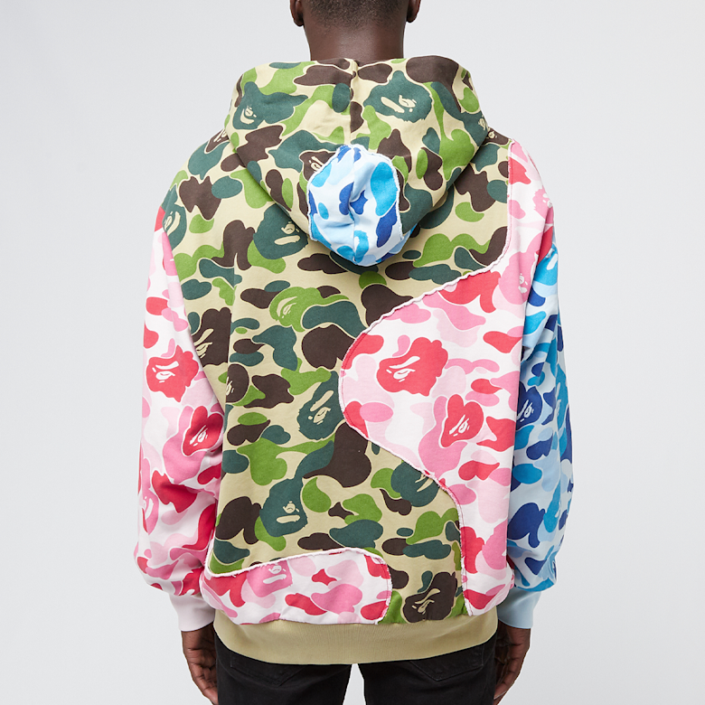 A BATHING APE / ジャケット/S/ポリエステル/マルチカラー/総柄/001LJL301002M Buy A Bathing Ape ABC Camo Patchwork Relaxed Fit Zip Hoodie in
