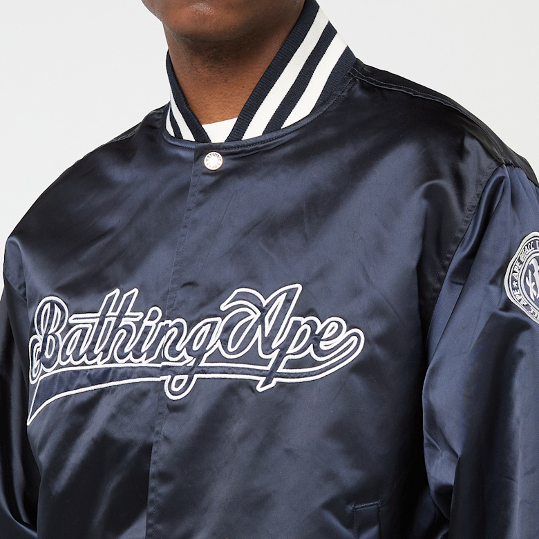 Buy A Bathing Ape Baseball Varsity Jacket in blue