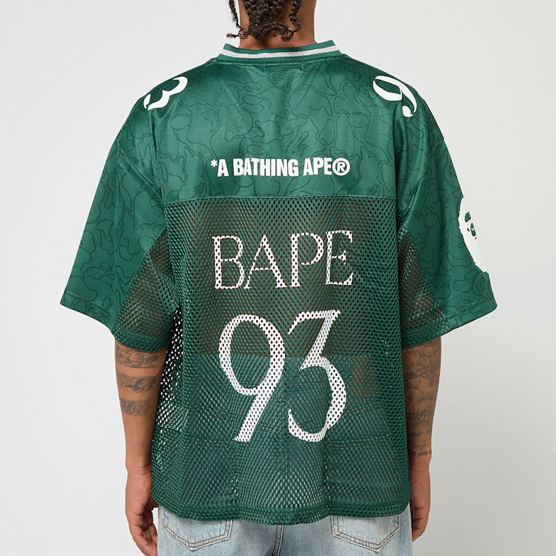 Buy A Bathing Ape Line Camo Multi Logo Relaxed Fit Football Jersey