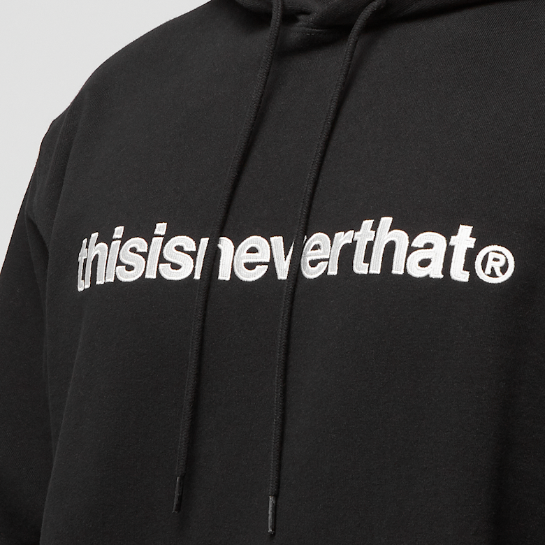 Buy thisisneverthat T-Logo Hoodie in black | TN243TSWHO01-BLK