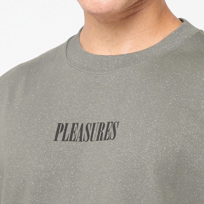 Buy Pleasures Onyx Glitter Shirt in grey | P25SU023-GREY | solebox