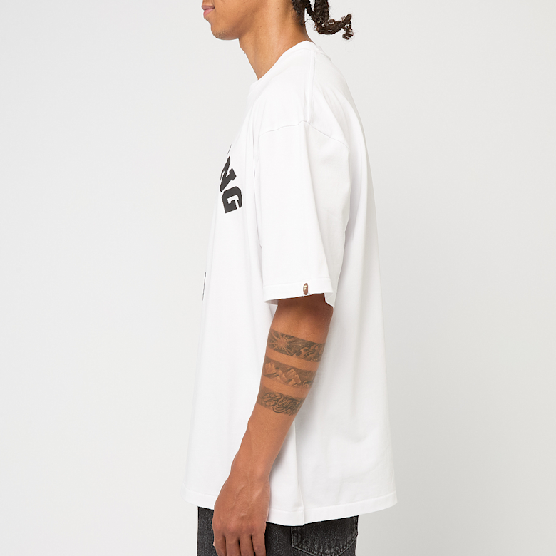 Buy A Bathing Ape Multi Logo College Relaxed Fit Tee M white in