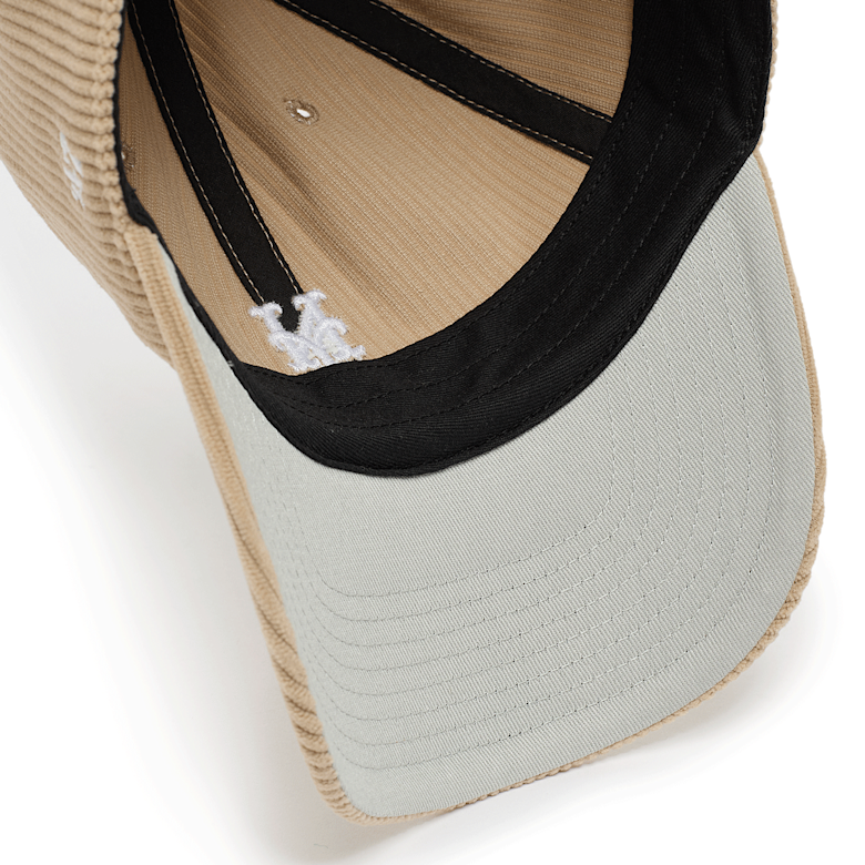 Buy '47 MLB New York Mets Cord Base Runner Clean Up Cap in beige