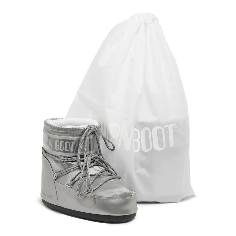 Buy Moon Boot Wmns Icon Low Glance in silver | 80D1409350-H001