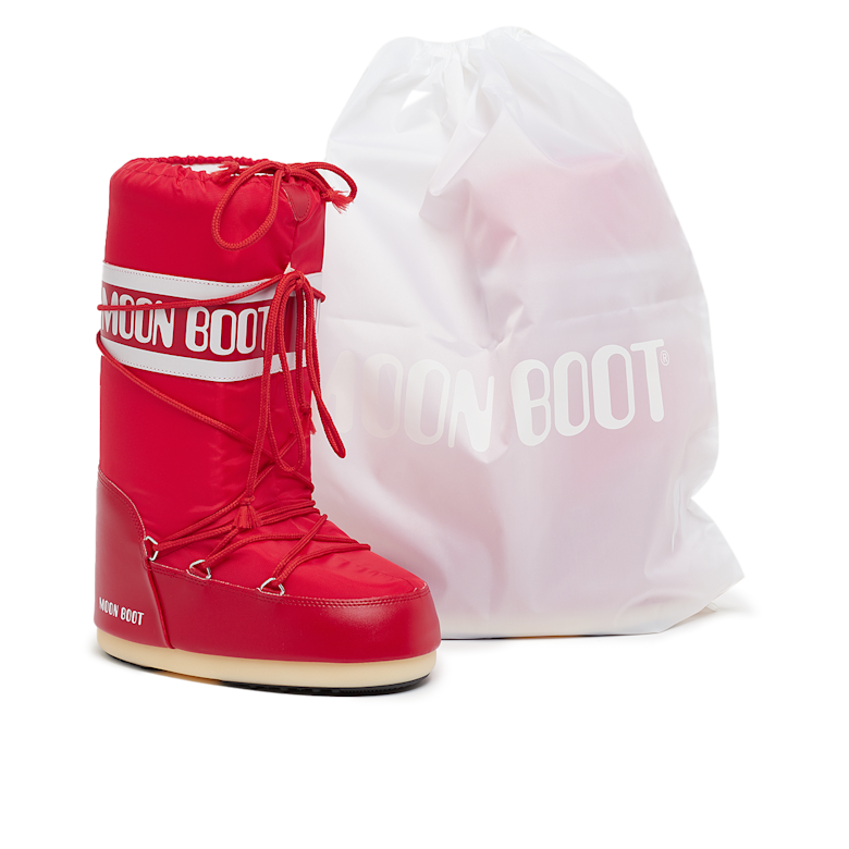 Buy Moon Boot Wmns Icon Nylon in red | 80D1400440-D001 | solebox