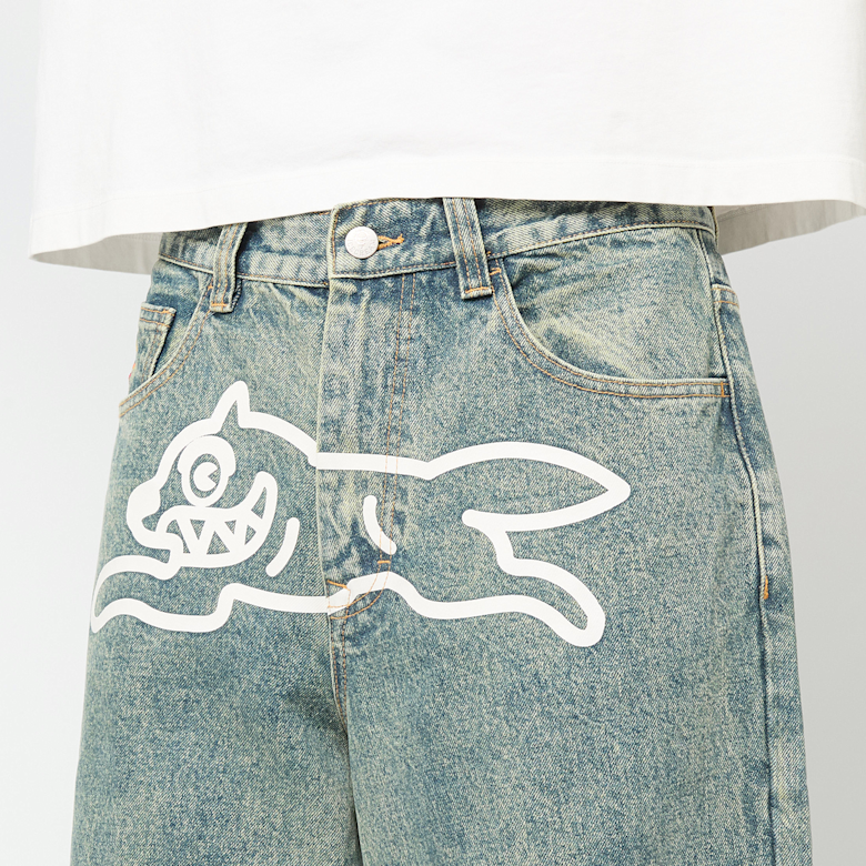 Buy ICECREAM Running Dog Triple Scoop Denim Pant in blue