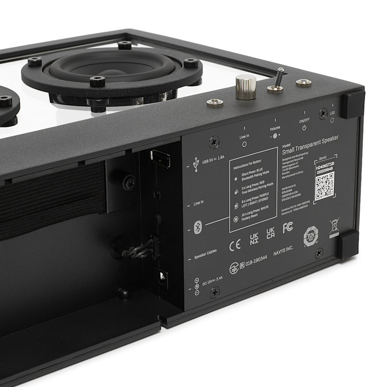 Buy Transparent Small Speaker in Black | STS-B | solebox