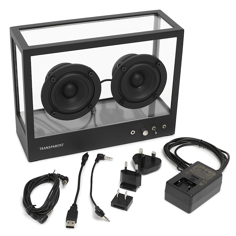 Buy Transparent Small Speaker in Black | STS-B | solebox