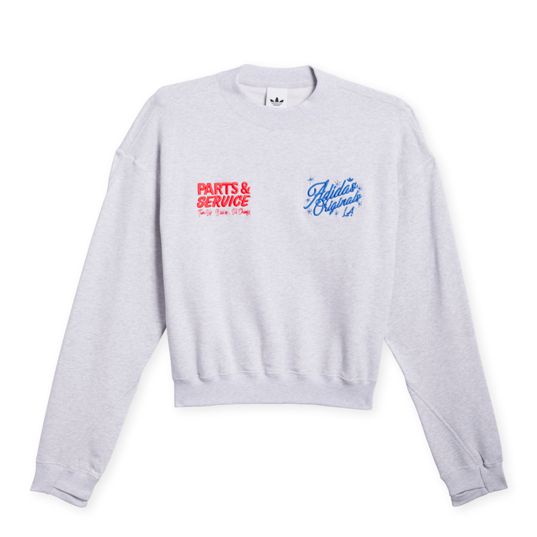 Buy adidas Originals OG L.A. Crewneck in grey | JX3805 | solebox