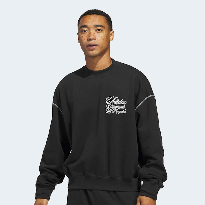 Buy adidas Originals OG L.A. Crewneck in black | JX6129 | solebox