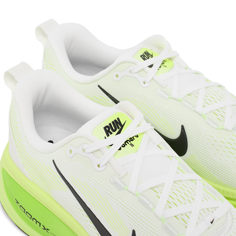 Buy Nike Vomero 18 in white/black-electric green-volt | HM6803-100
