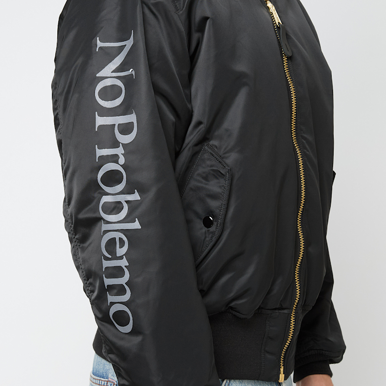 Buy No Problemo x Alpha Industries No War MA-1 Jacket in black