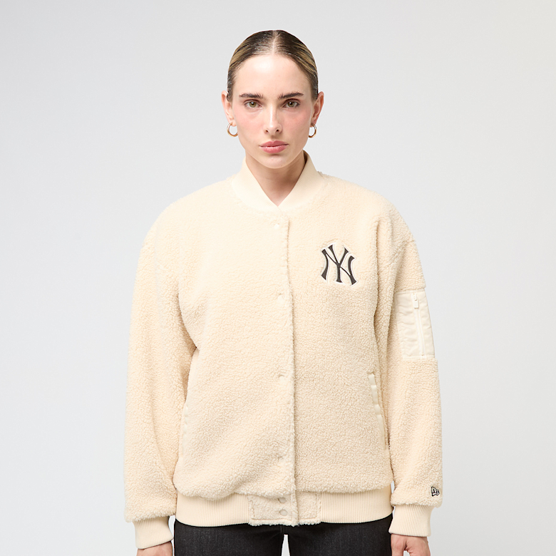 Buy New Era Wmns MLB New York Yankees OS Sherpa Bomber Jacket in