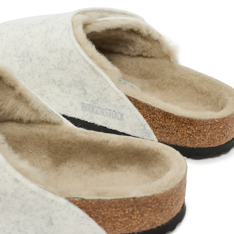 Buy Birkenstock Solana Shearling FE in beige | 1030576 | solebox