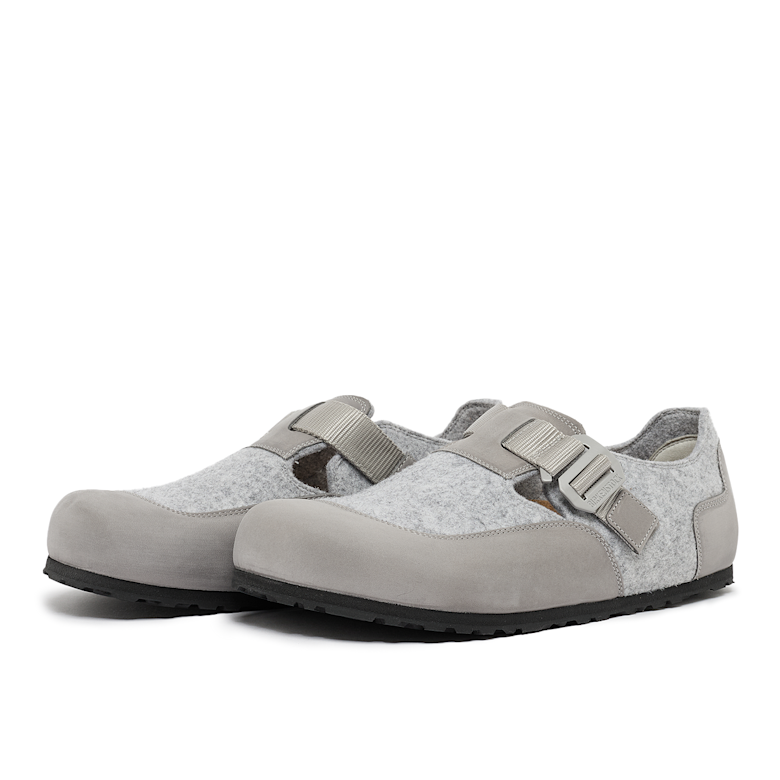 Buy Birkenstock London Nova TEX Felt in grey | 1030175 | solebox