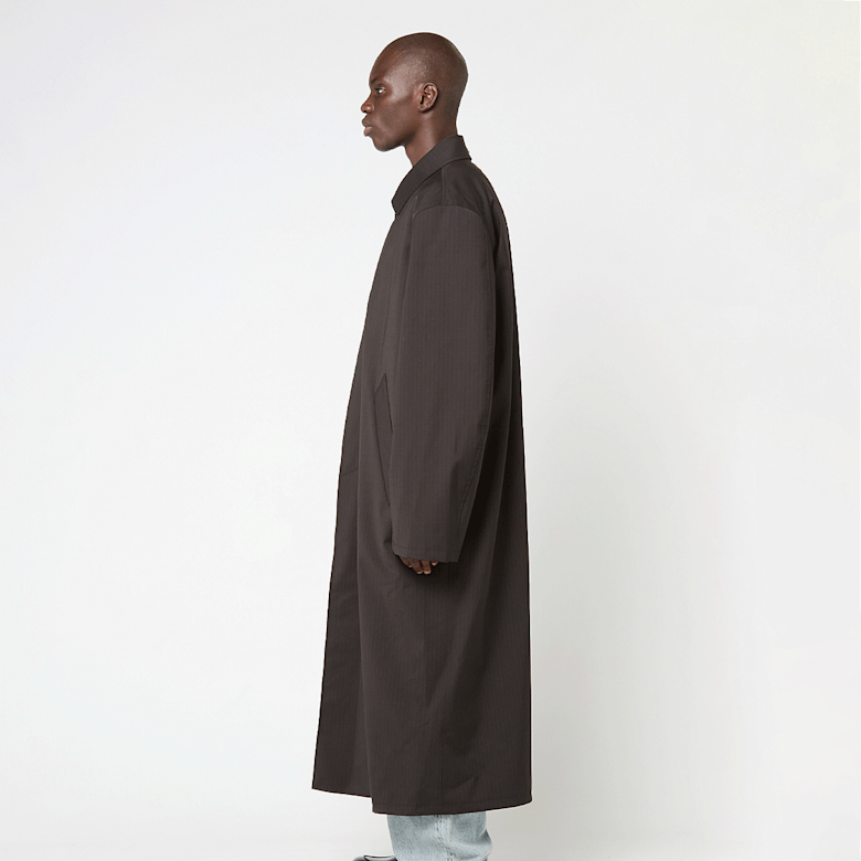 Kaufe Our Legacy Cloak Carcoat Membrane Wool in churchill stripe