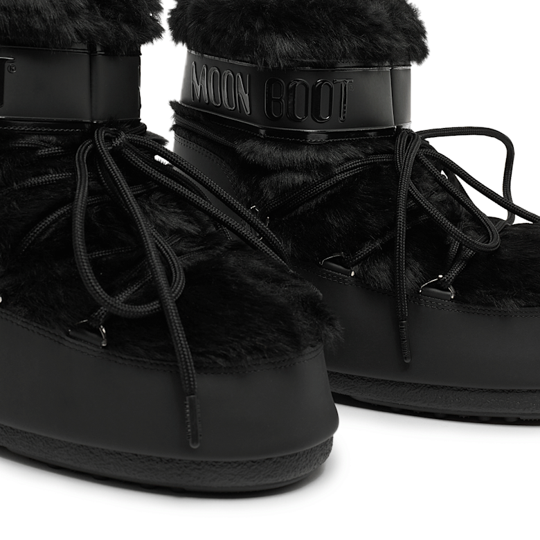 Buy Moon Boot Wmns Icon Low Faux Fur in black | 80D1409390-N001 at